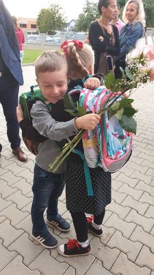 První školní den – fotografie