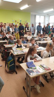 První školní den – fotografie