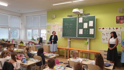 První školní den – fotografie