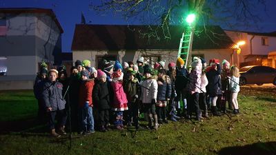 Rozsvěcení vánočního stromu – fotografie